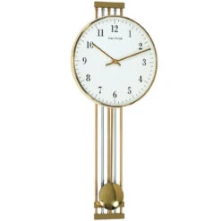 Hermle Radio Controlled Brass Pendulum Wall Clock 70722-000871