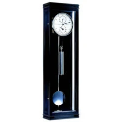 Hermle Regulator Mechanical Power Reserve Anchor Black Wall Clock 70875-740761