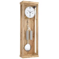 Hermle Regulator Mechanical 8-Day Cable Driven Westminster Ice Beech Wall Clock 70993-T30351
