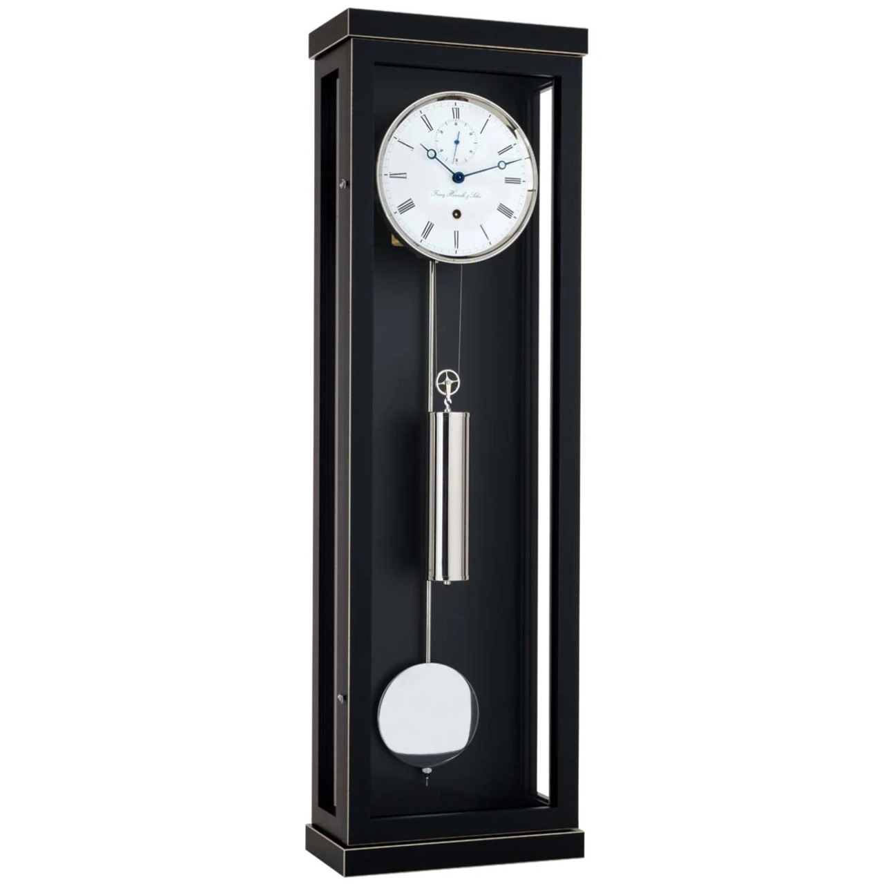 Hermle Mechanical Regulator 31 Day Black Wooden Pendulum Wall Clock 70996-740761 1 Hermle Mechanical Regulator 31 Day Black Wooden Pendulum Wall Clock 70996-740761