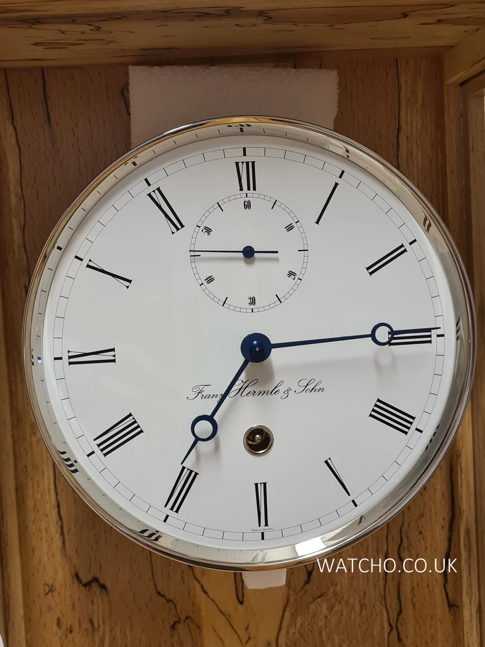 Hermle Mechanical Regulator 31 Day Ice Beech Pendulum Wall Clock 70996-T30761 4 Hermle Mechanical Regulator 31 Day Ice Beech Pendulum Wall Clock 70996-T30761 - Image 4