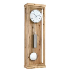 Hermle Mechanical Regulator 31 Day Ice Beech Pendulum Wall Clock 70996-T30761