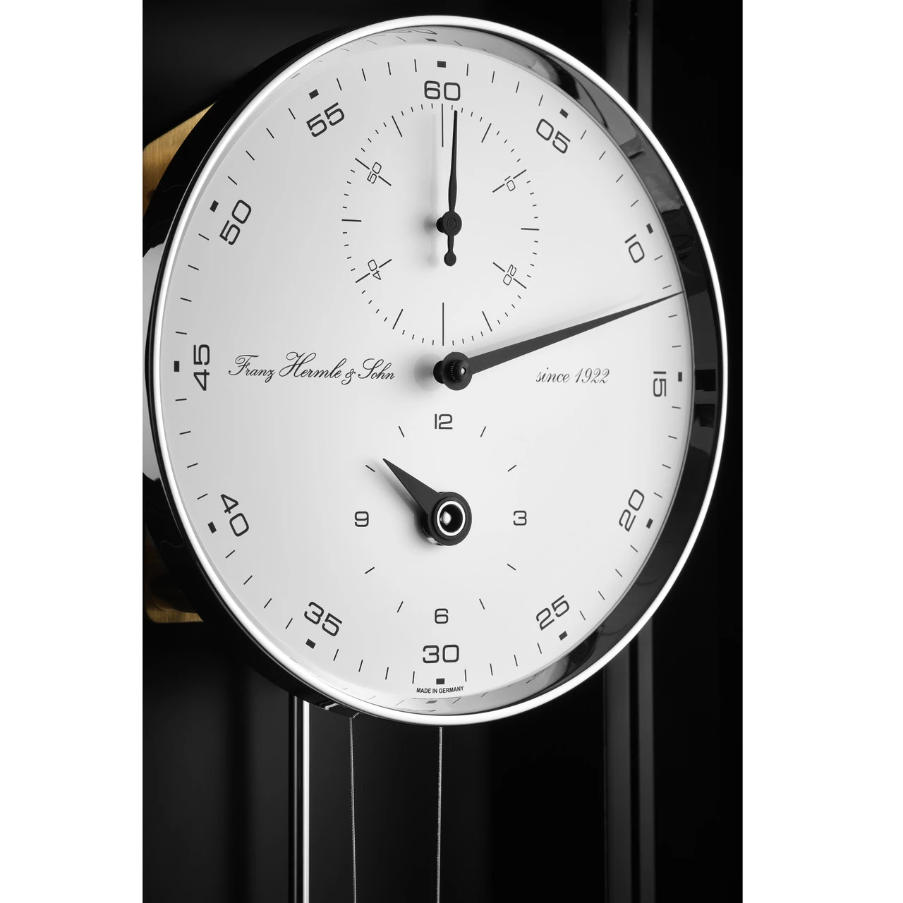 Hermle Mechanical Precision Movement 31 Days Power Reserve Black With White Dial Long Case Wall Clock 71006-740761 2 Hermle Mechanical Precision Movement 31 Days Power Reserve Black With White Dial Long Case Wall Clock 71006-740761 - Image 2