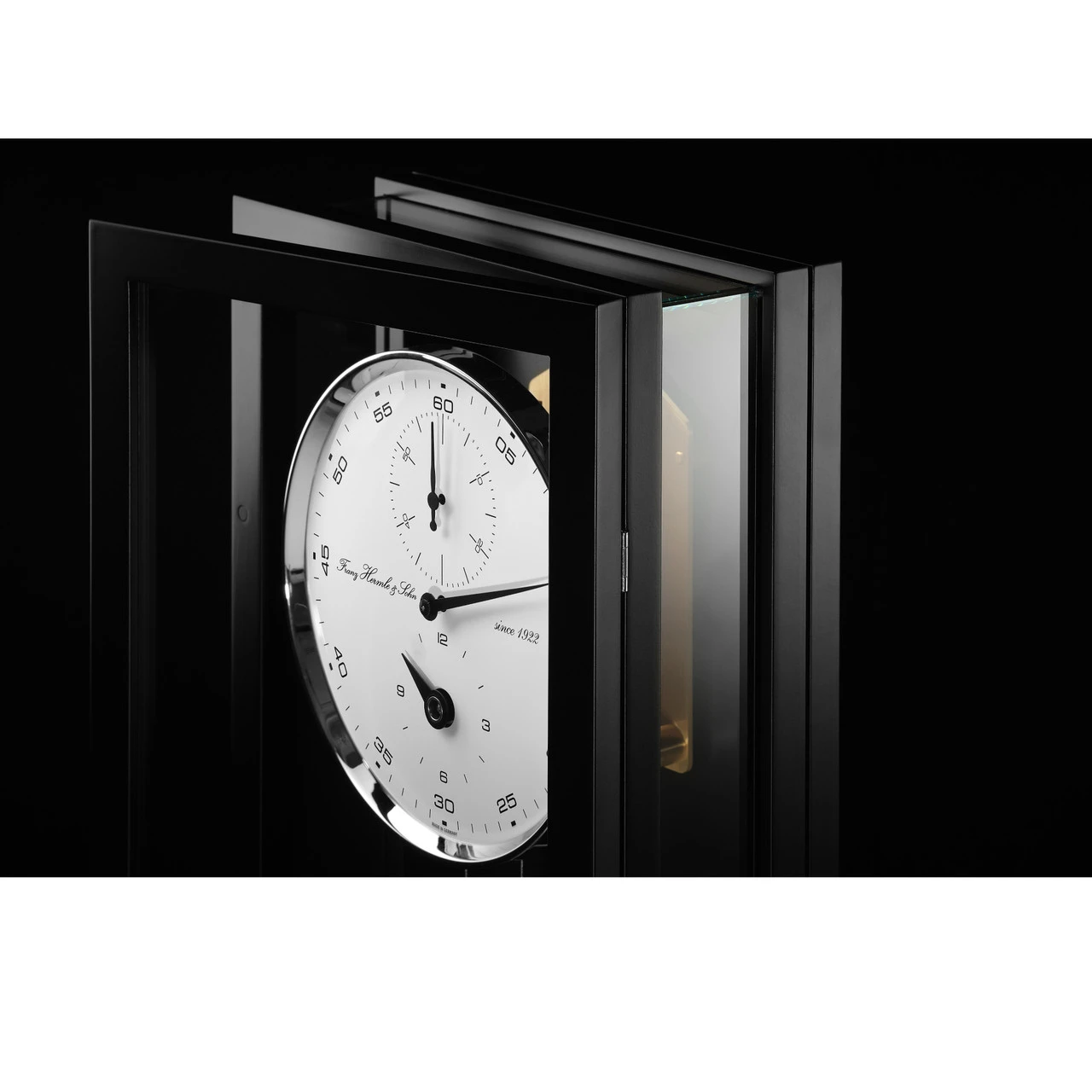 Hermle Mechanical Precision Movement 31 Days Power Reserve Black With White Dial Long Case Wall Clock 71006-740761 3 Hermle Mechanical Precision Movement 31 Days Power Reserve Black With White Dial Long Case Wall Clock 71006-740761 - Image 3