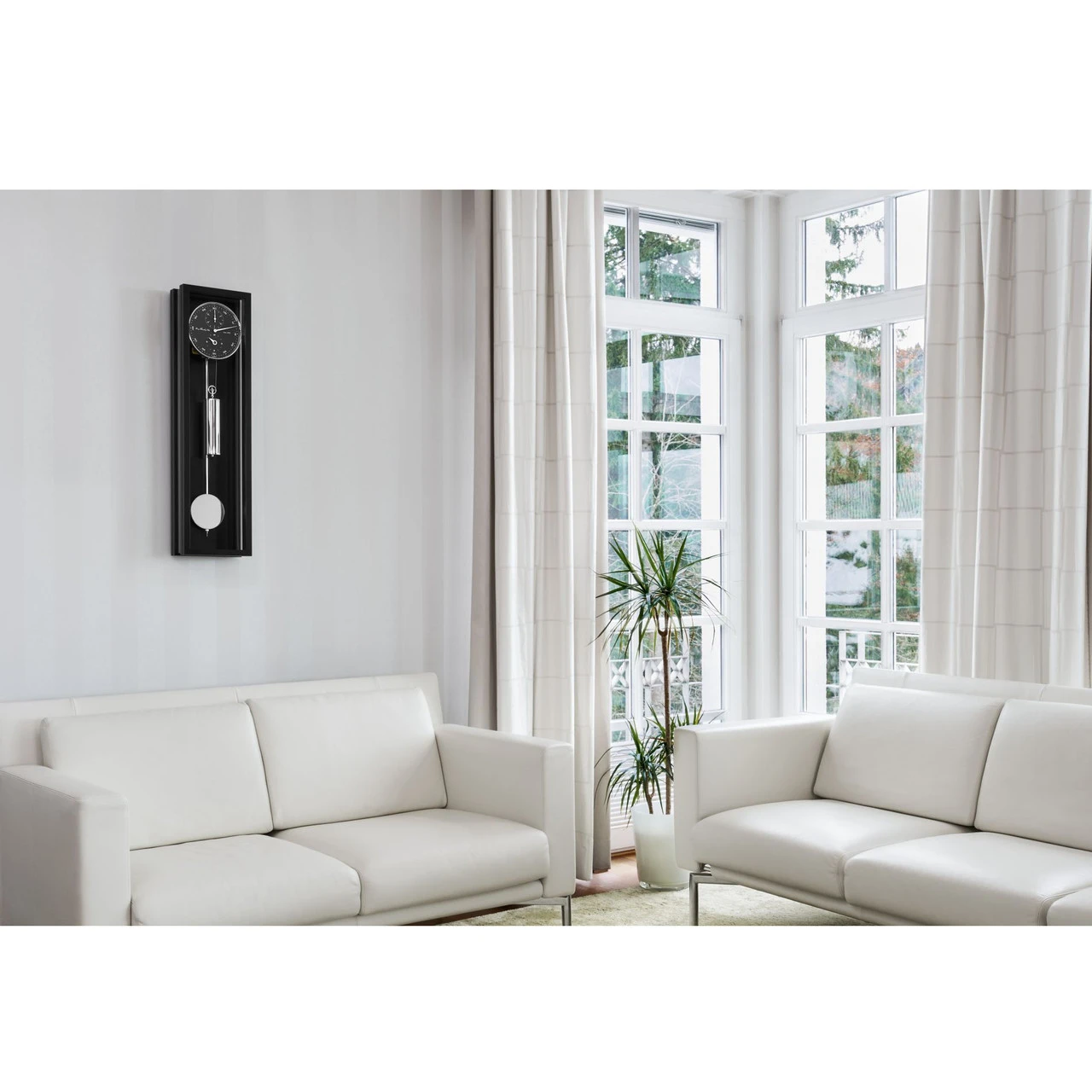 Hermle Mechanical Precision Movement 31 Days Power Reserve Black With Black Dial Long Case Wall Clock 71007-740761 10 Hermle Mechanical Precision Movement 31 Days Power Reserve Black With Black Dial Long Case Wall Clock 71007-740761 - Image 10