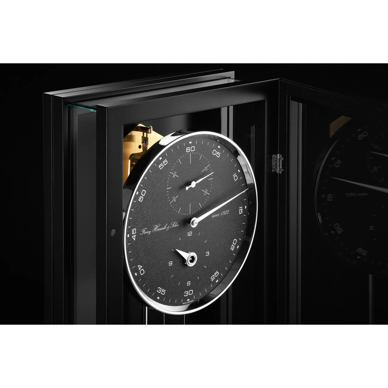 Hermle Mechanical Precision Movement 31 Days Power Reserve Black With Black Dial Long Case Wall Clock 71007-740761 2 Hermle Mechanical Precision Movement 31 Days Power Reserve Black With Black Dial Long Case Wall Clock 71007-740761 - Image 2
