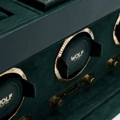 WOLF British Racing Green Triple Watch Winder With Storage 792341 -Fashion Watch Shop 792341 4 04572.1624132510