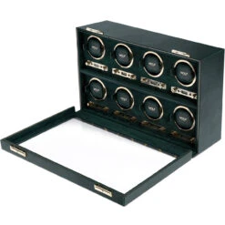 WOLF British Racing Green 8 Piece Watch Winder 792541 -Fashion Watch Shop 792541 1 67874.1616645319