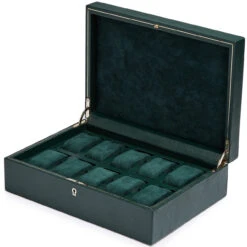 WOLF British Racing Green 10 Piece Watch Box 792741