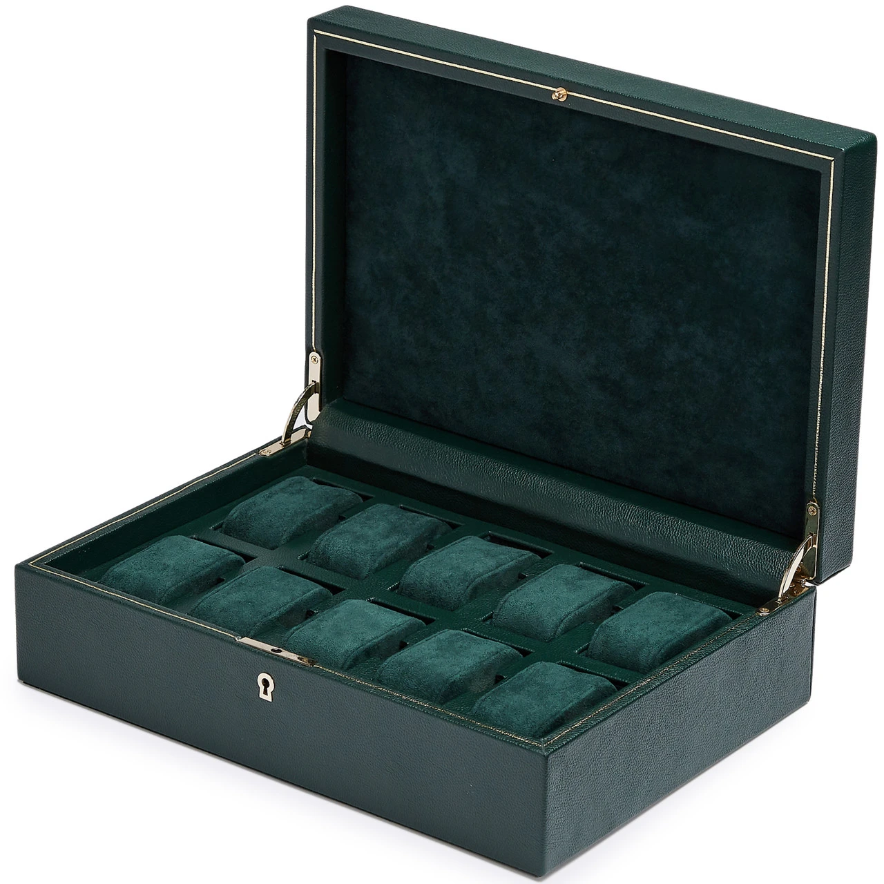 WOLF British Racing Green 10 Piece Watch Box 792741 1 WOLF British Racing Green 10 Piece Watch Box 792741