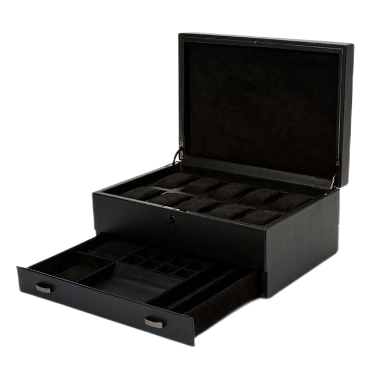 Wolf British Racing Black 10 Piece Watch Box With Storage 792802 3 Wolf British Racing Black 10 Piece Watch Box With Storage 792802 - Image 3