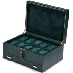 WOLF British Racing Green 10 Piece Watch Box With Storage 792841 12 WOLF British Racing Green 10 Piece Watch Box With Storage 792841 -Fashion Watch Shop 792841 1 36885.1640101104 2