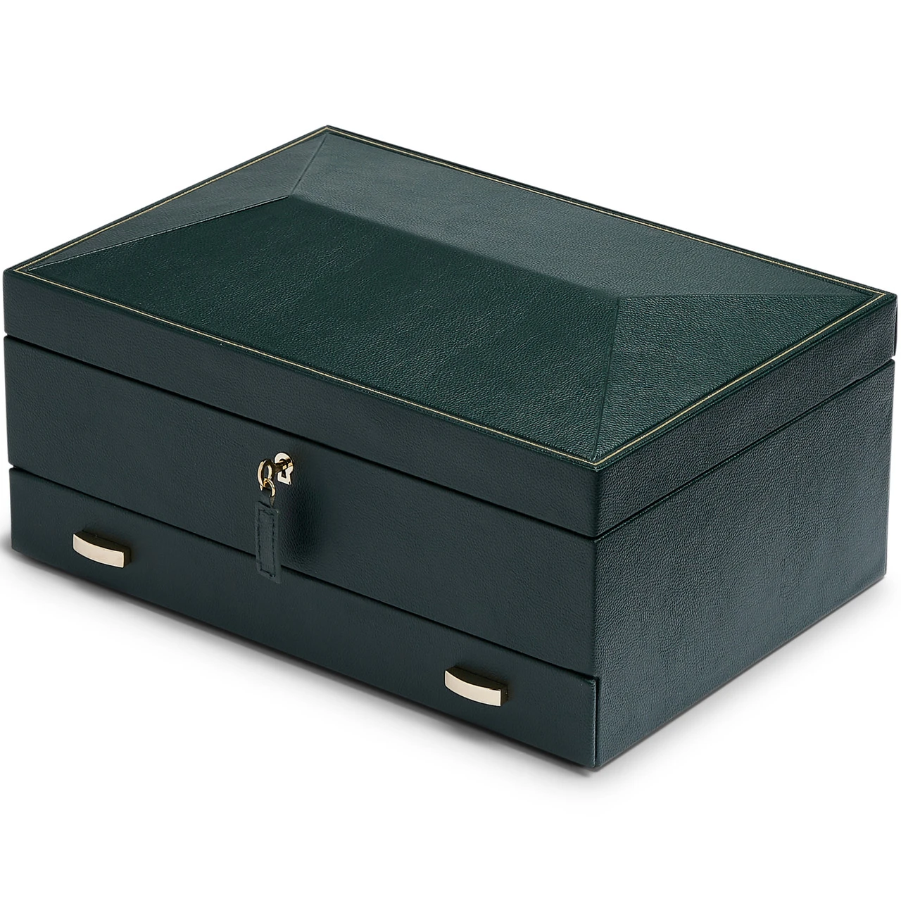 WOLF British Racing Green 10 Piece Watch Box With Storage 792841 3 WOLF British Racing Green 10 Piece Watch Box With Storage 792841 - Image 3