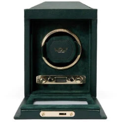 Wolf British Racing Single Watch Winder In Green 793141 -Fashion Watch Shop 793141 4 10004.1675321648