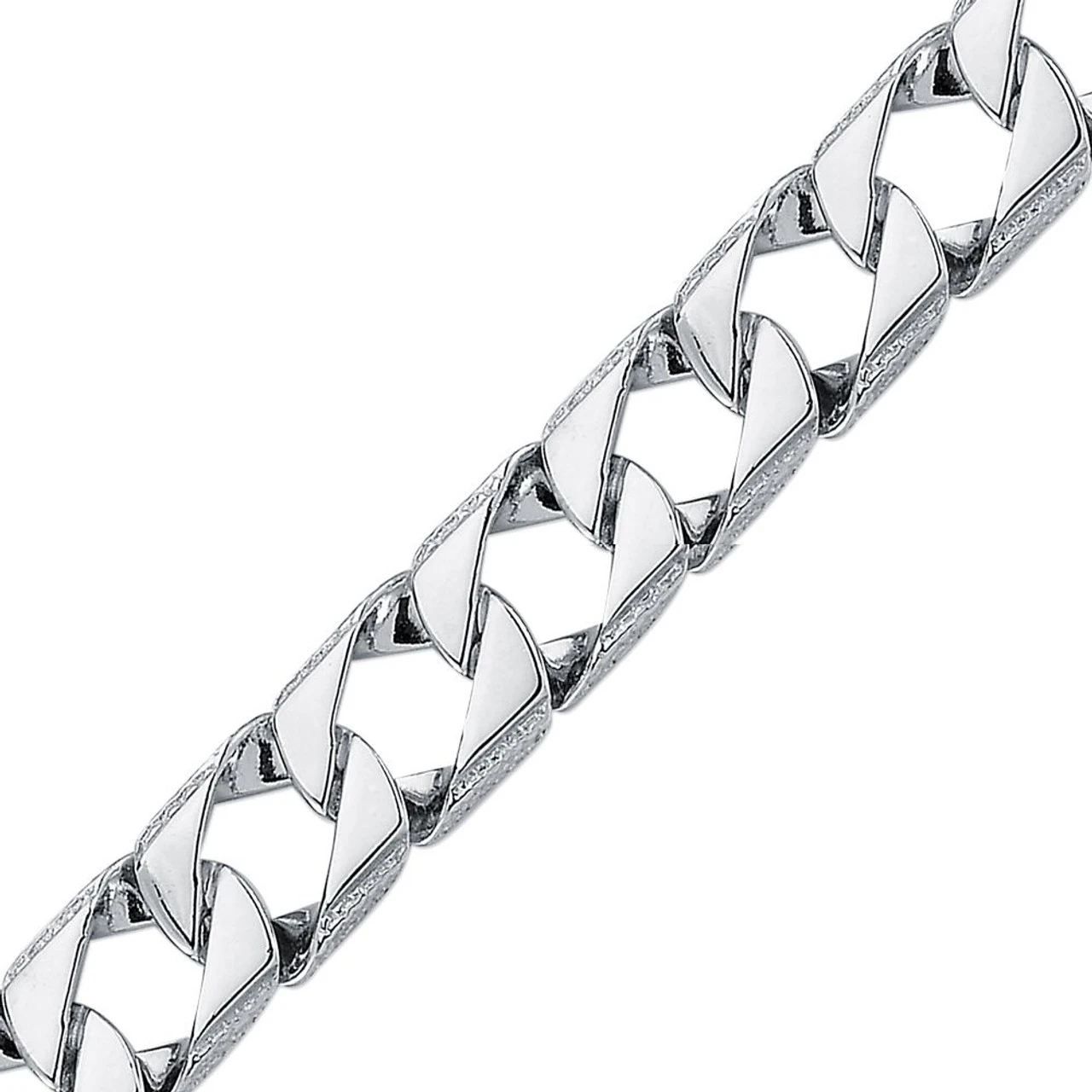 925 Silver Cast Curb 8.5inch 30.5g Bracelet P702167B-8.5 1 925 Silver Cast Curb 8.5inch 30.5g Bracelet P702167B-8.5