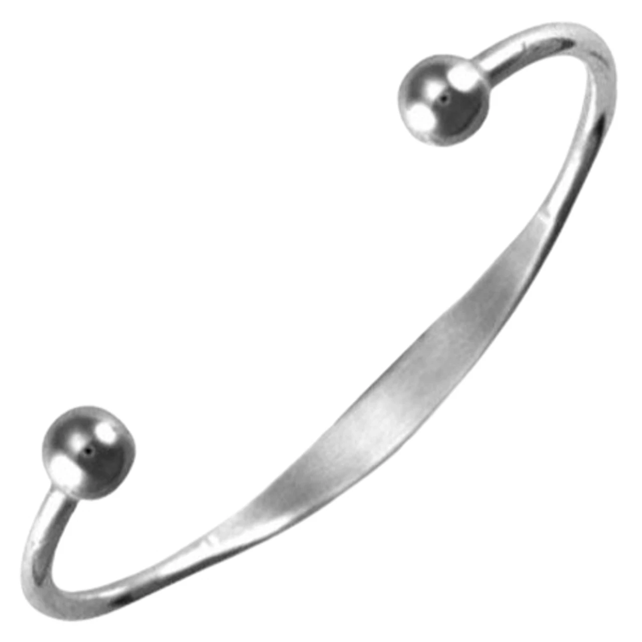 925 Sterling Silver Torque ID Baby Children Bangle P702011 1 925 Sterling Silver Torque ID Baby Children Bangle P702011