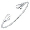 925 Sterling Silver Boxing Glove Baby Children Bangle P702023