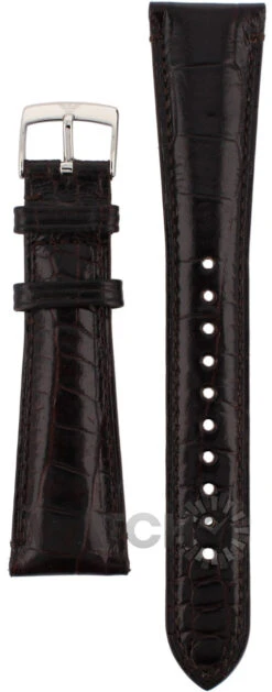 Armani Replacement Watch Strap For AR0203 Brown Genuine Leather With Free Connecting Pins