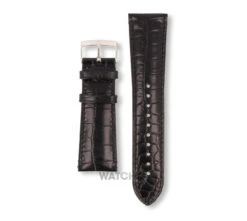 Armani Replacement Watch Strap For AR0263 Black Genuine Leather With Free Connecting Pins