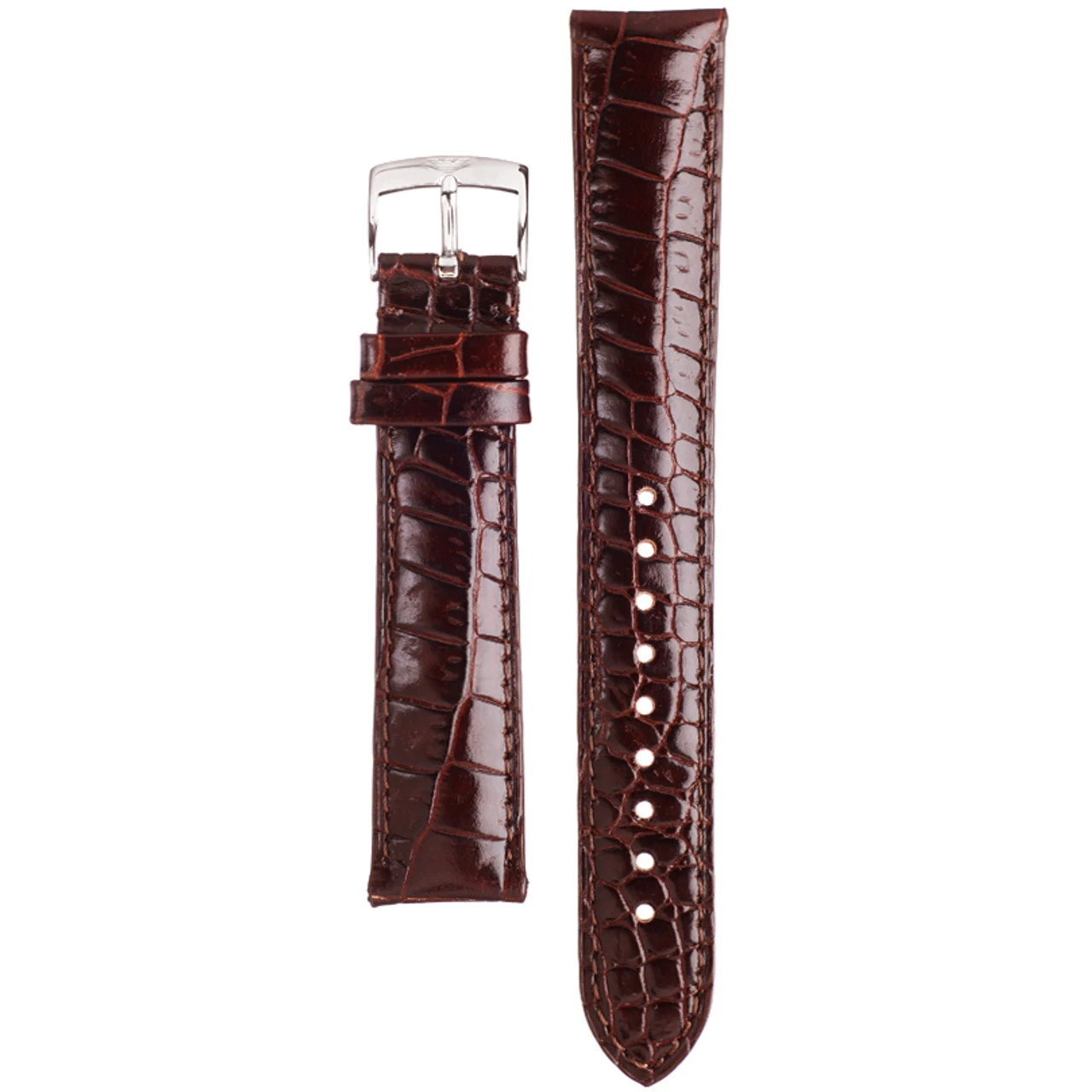 Armani Replacement Watch Strap For AR0404 Brown Genuine Leather With Free Connecting Pins 3 Armani Replacement Watch Strap For AR0404 Brown Genuine Leather With Free Connecting Pins - Image 3