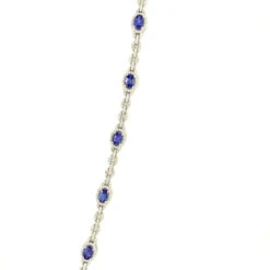 Fine Jewellery Tanzanite And Diamond 18ct White Gold Bracelet BW659 -Fashion Watch Shop BW659 7 70425.1624443053