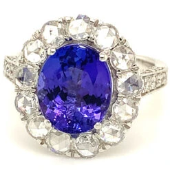 Fine Jewellery 18ct White Gold Tanzanite And Rose Cut Diamond Dress Ring CJ001 7 Fine Jewellery 18ct White Gold Tanzanite And Rose Cut Diamond Dress Ring CJ001 -Fashion Watch Shop CJ001 2 83964.1624443672