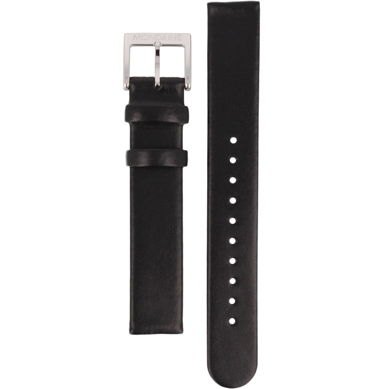 Mondaine Replacement Watch Strap Black Leather 20mm FE16220.20Q.7 With Free Pins 3 Mondaine Replacement Watch Strap Black Leather 20mm FE16220.20Q.7 With Free Pins - Image 3