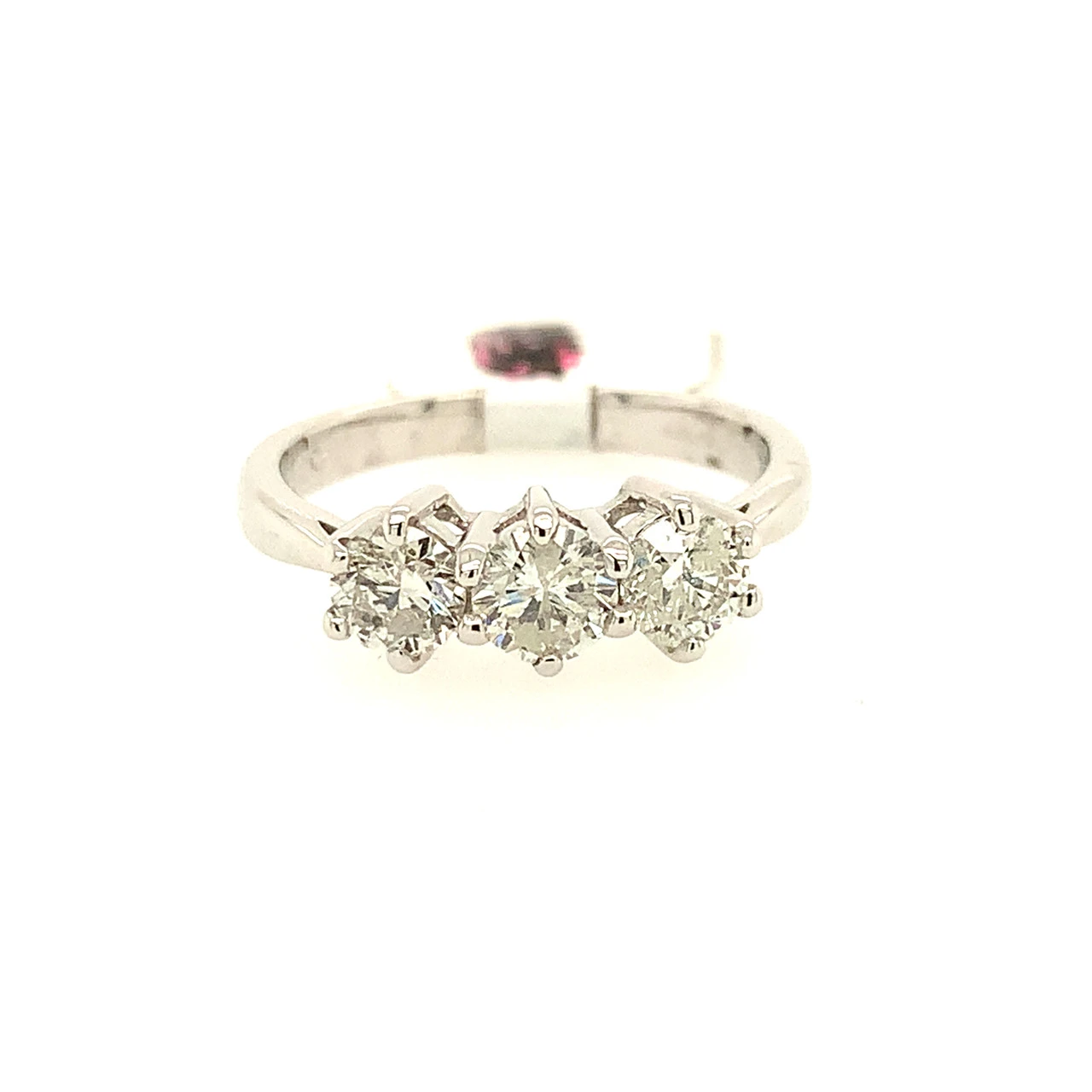 NEW 18ct White Gold 3 Stone Trilogy 1Ct Diamond Ring 3 NEW 18ct White Gold 3 Stone Trilogy 1Ct Diamond Ring - Image 3