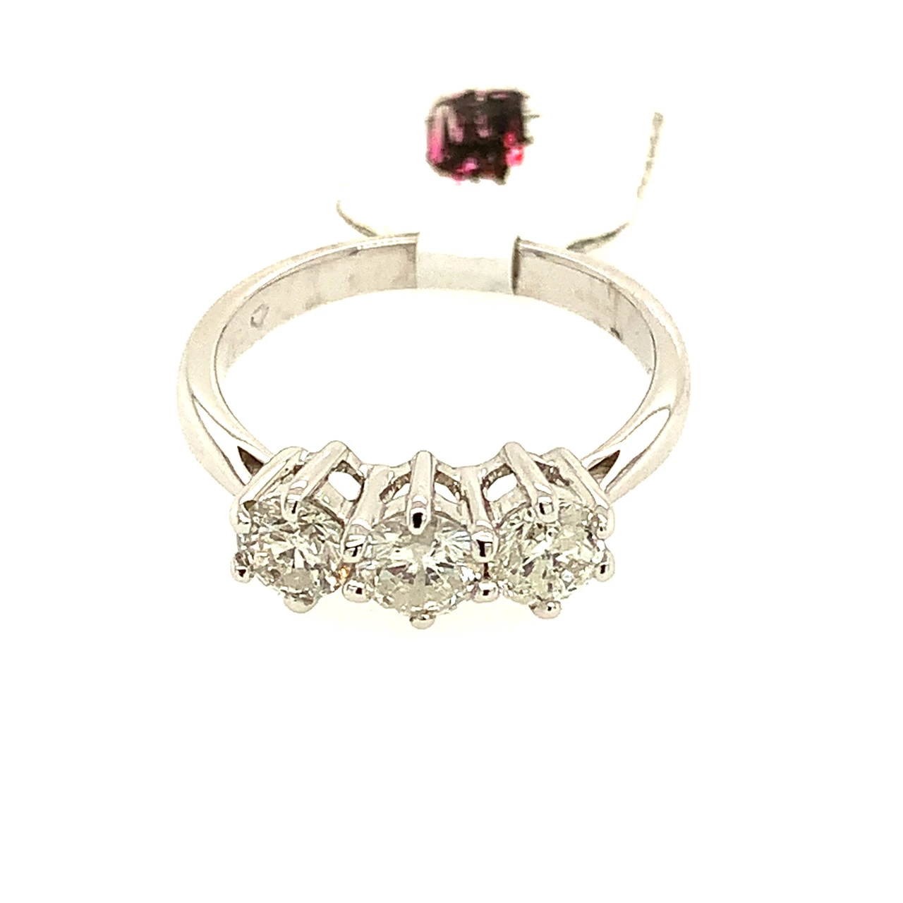 NEW 18ct White Gold 3 Stone Trilogy 1Ct Diamond Ring 1 NEW 18ct White Gold 3 Stone Trilogy 1Ct Diamond Ring