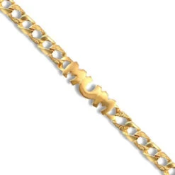 9ct Gold Curb MUM Bracelet P702208