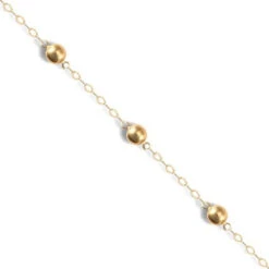 9ct Yellow Gold With Ball Bracelet P702311A