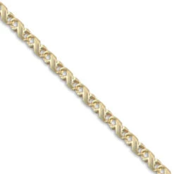 9ct Yellow Gold Solid Cast Infiniti 7.5inch Bracelet P702333-7.5