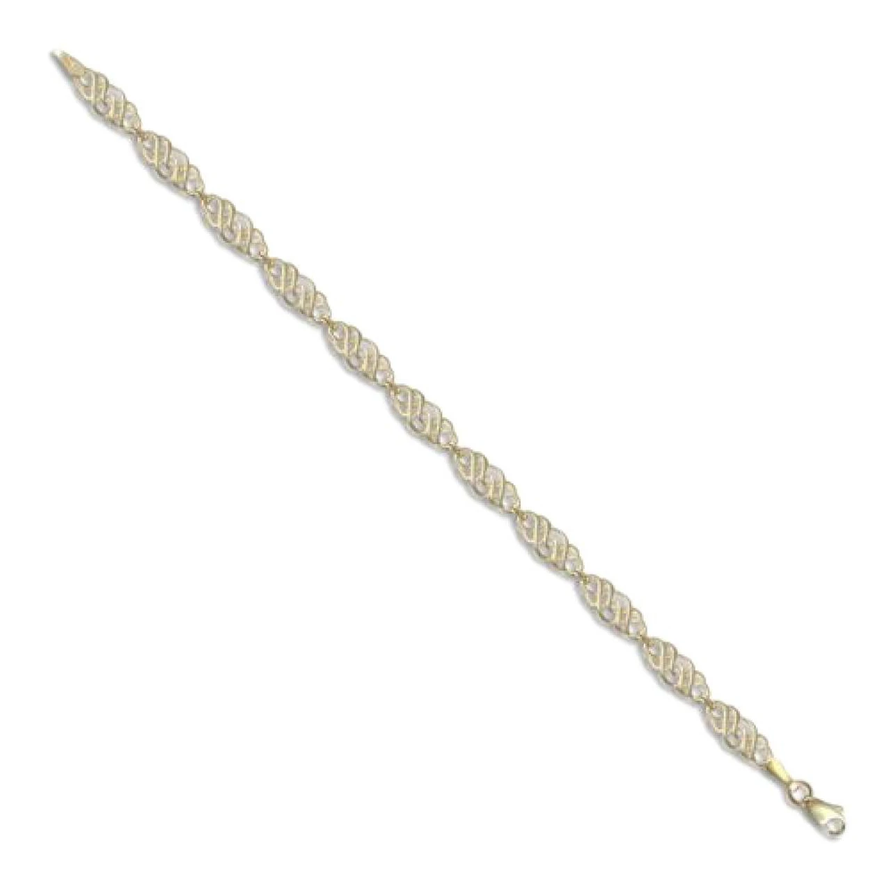 9ct Yellow Gold Fancy Ladies Intertwine 7.5inch Bracelet P702344A 1 9ct Yellow Gold Fancy Ladies Intertwine 7.5inch Bracelet P702344A