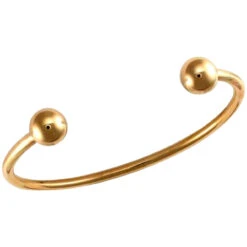 Solid 9ct Yellow Gold Wire Men's Hand Finished 3.5mm Heavy Weight Torque Bangle P702103