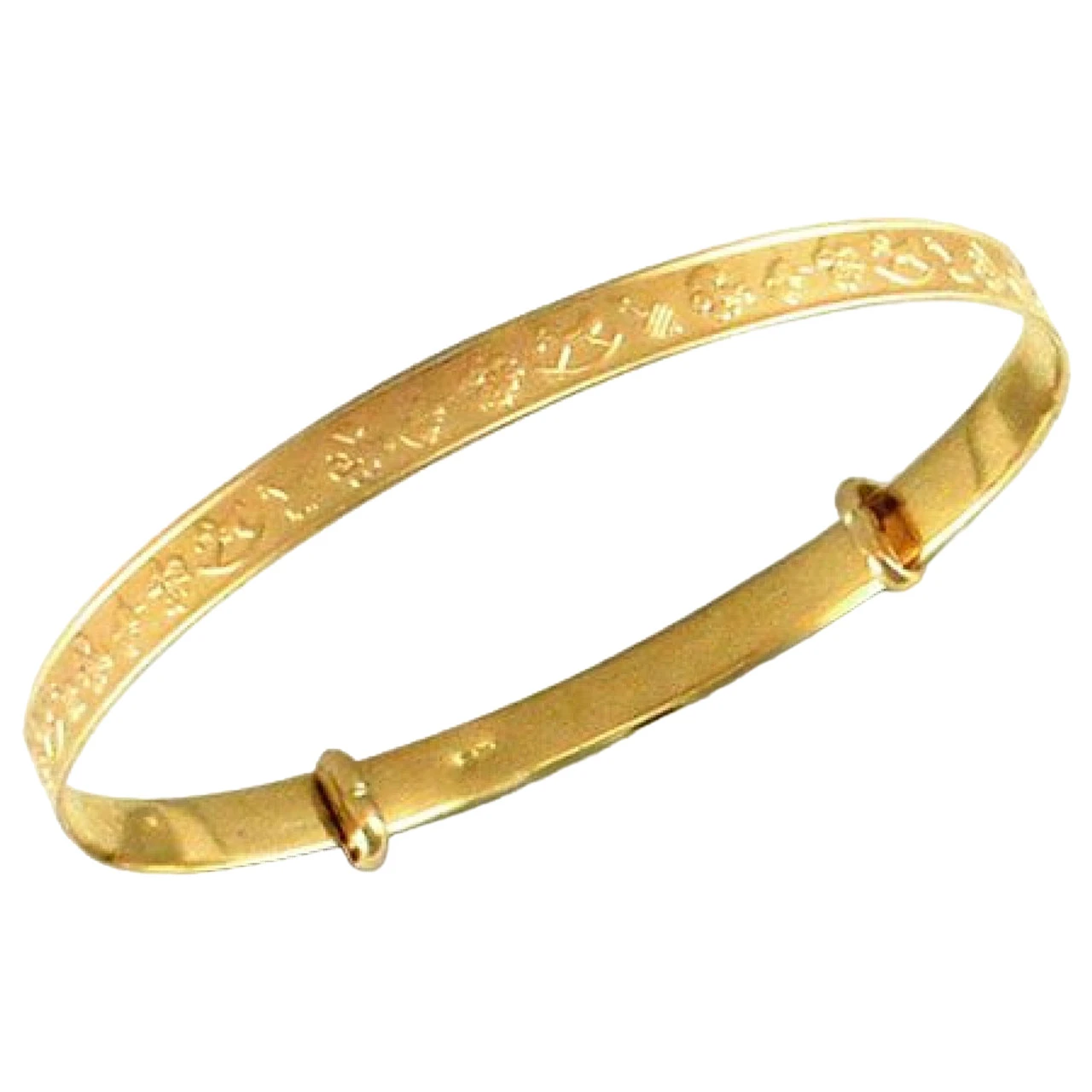9ct Yellow Gold Solid Hand Finished Diamond Cut 3mm Children Baby Expanding Bangle P702008 1 9ct Yellow Gold Solid Hand Finished Diamond Cut 3mm Children Baby Expanding Bangle P702008