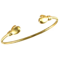 9ct Yellow Gold Boxing Gloves Children Baby Bangle P702070