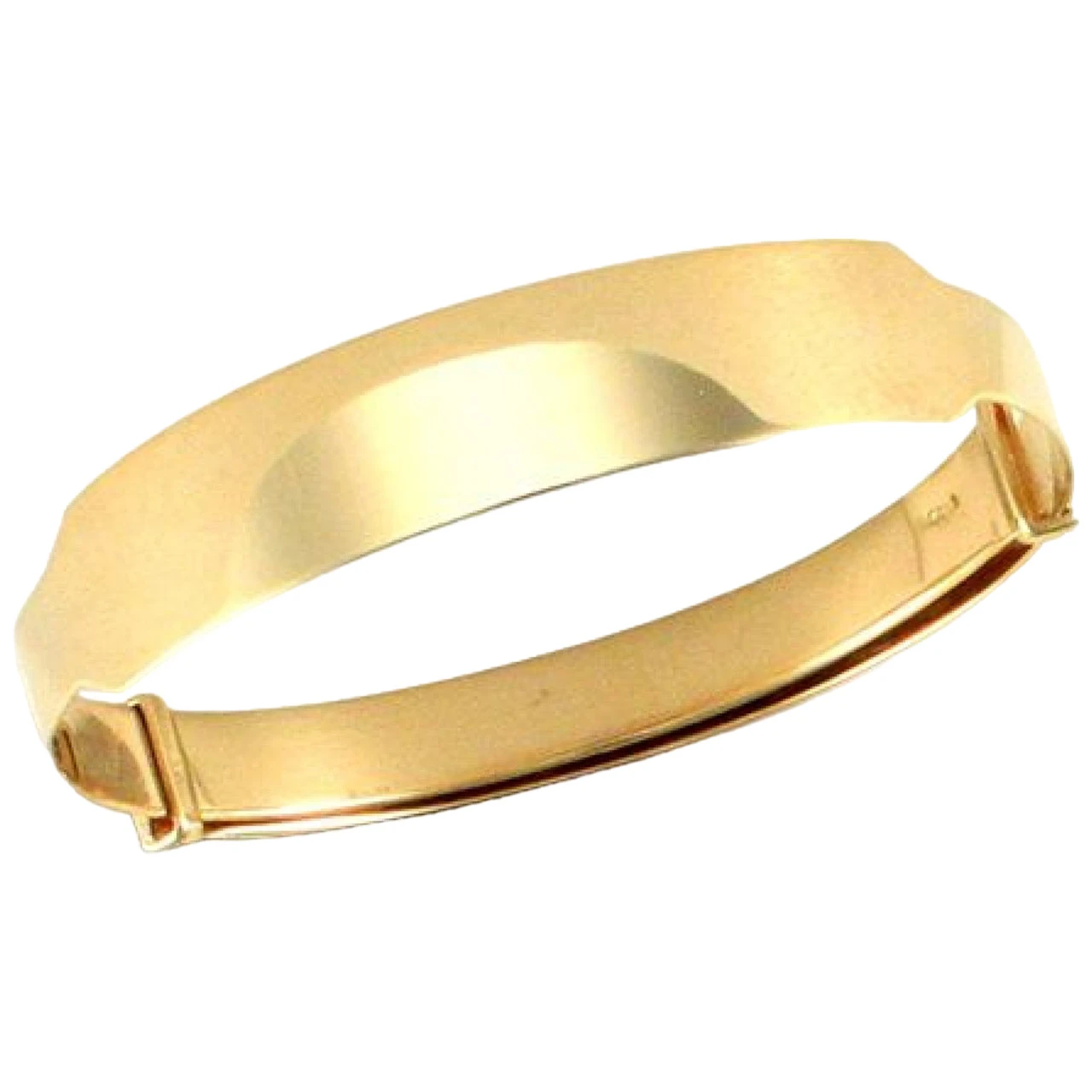 9ct Yellow Gold Solid Flat Diamond Cut Children Baby ID Expanding Bangle P702079 1 9ct Yellow Gold Solid Flat Diamond Cut Children Baby ID Expanding Bangle P702079