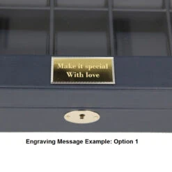 Orbit Navy Blue Leather Personalised Luxury Watch Box For 10 Watches OW202 -Fashion Watch Shop Orbit Blue Engrave 2 33178.1638374941 2