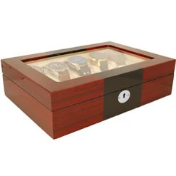 Orbit Red And Black Wooden Luxury Watch Box For 10 Watches With Free Personalisation OW201 -Fashion Watch Shop Orbit OW201 6 74820.1644967517 2