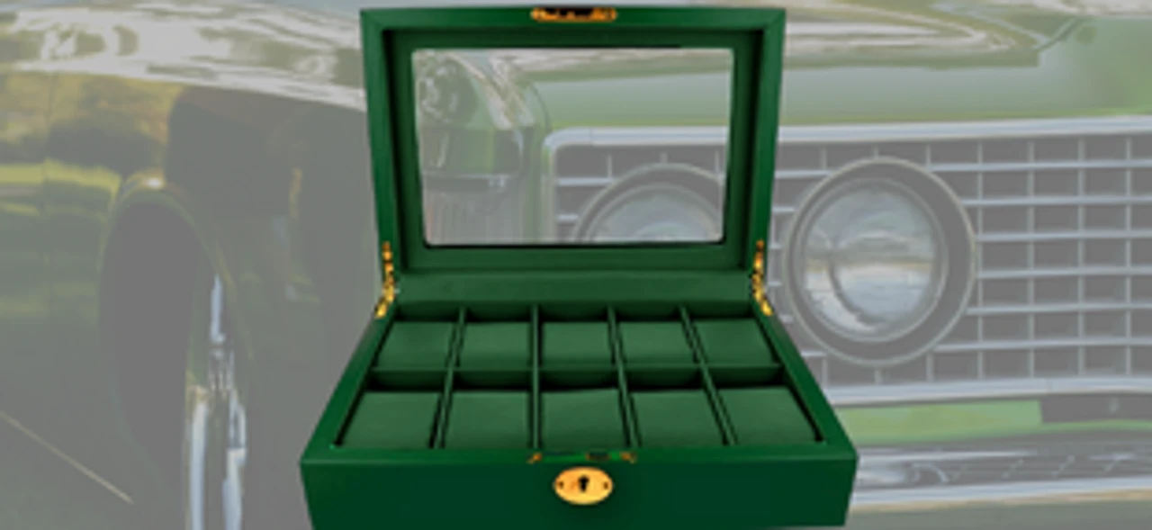 Orbit British Racing Green Luxury Watch Box OW203 6 Orbit British Racing Green Luxury Watch Box OW203 - Image 6