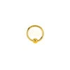 9ct Yellow 10mm Eyebrow Ear Ball Closure Ring P702127
