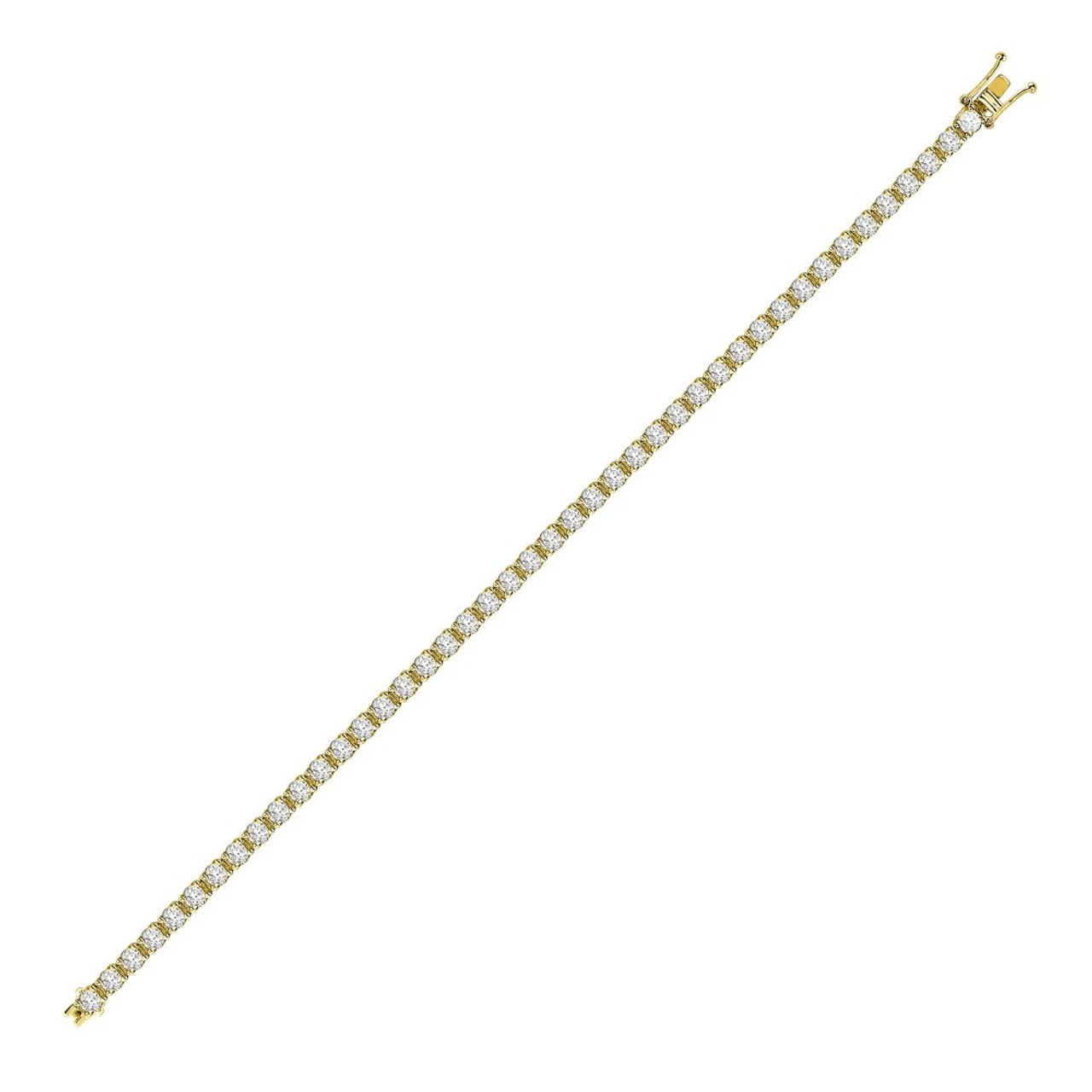 18ct Yellow Gold 2ct Claw Set Diamond Line Bracelet P7021895200 1 18ct Yellow Gold 2ct Claw Set Diamond Line Bracelet P7021895200