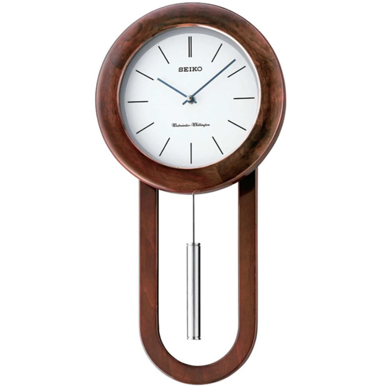Seiko Westminster/Whittington Dual Chime Wooden Case Wall Clock QXH057B 1 Seiko Westminster/Whittington Dual Chime Wooden Case Wall Clock QXH057B