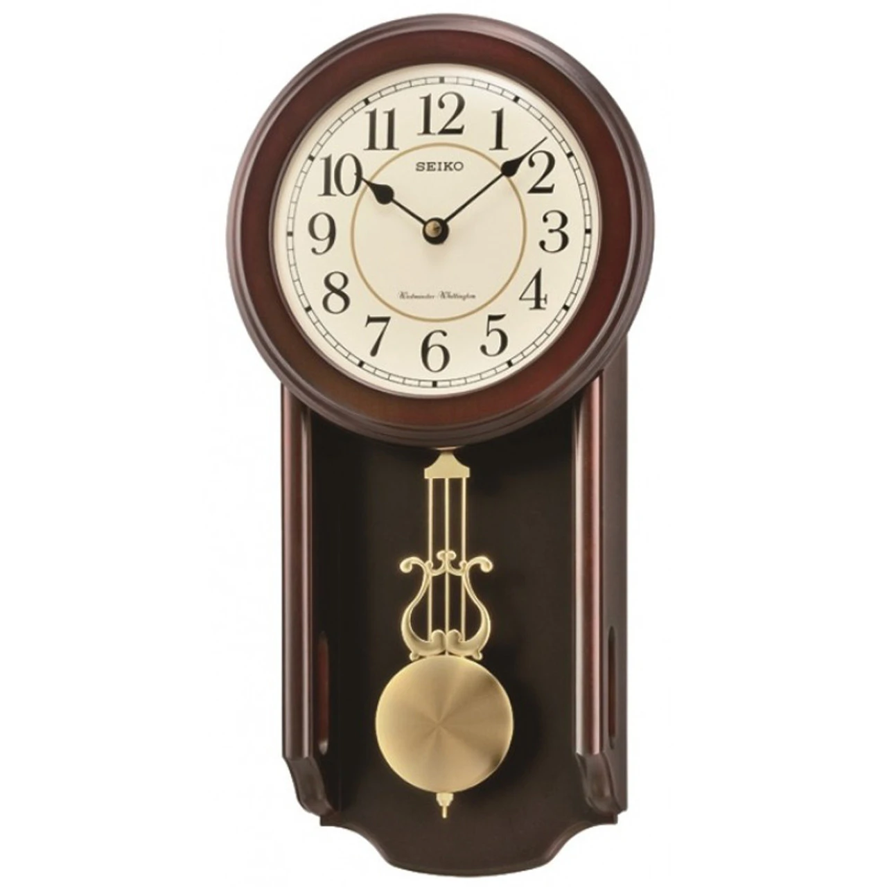 Seiko Westminster/Whittington Dual Chime Wooden Case Pendulum Wall Clock QXH063B 1 Seiko Westminster/Whittington Dual Chime Wooden Case Pendulum Wall Clock QXH063B