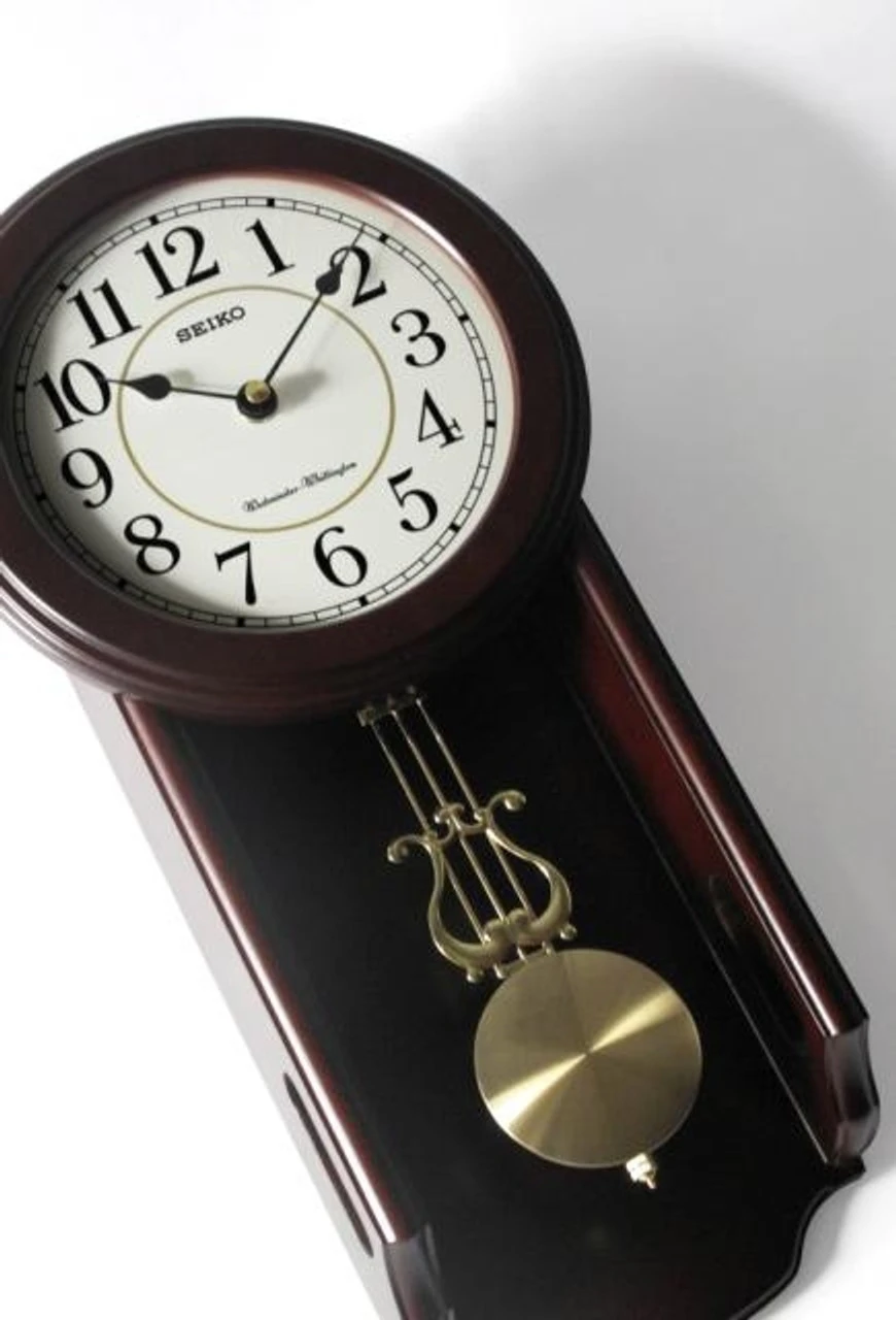 Seiko Westminster/Whittington Dual Chime Wooden Case Pendulum Wall Clock QXH063B 2 Seiko Westminster/Whittington Dual Chime Wooden Case Pendulum Wall Clock QXH063B - Image 2