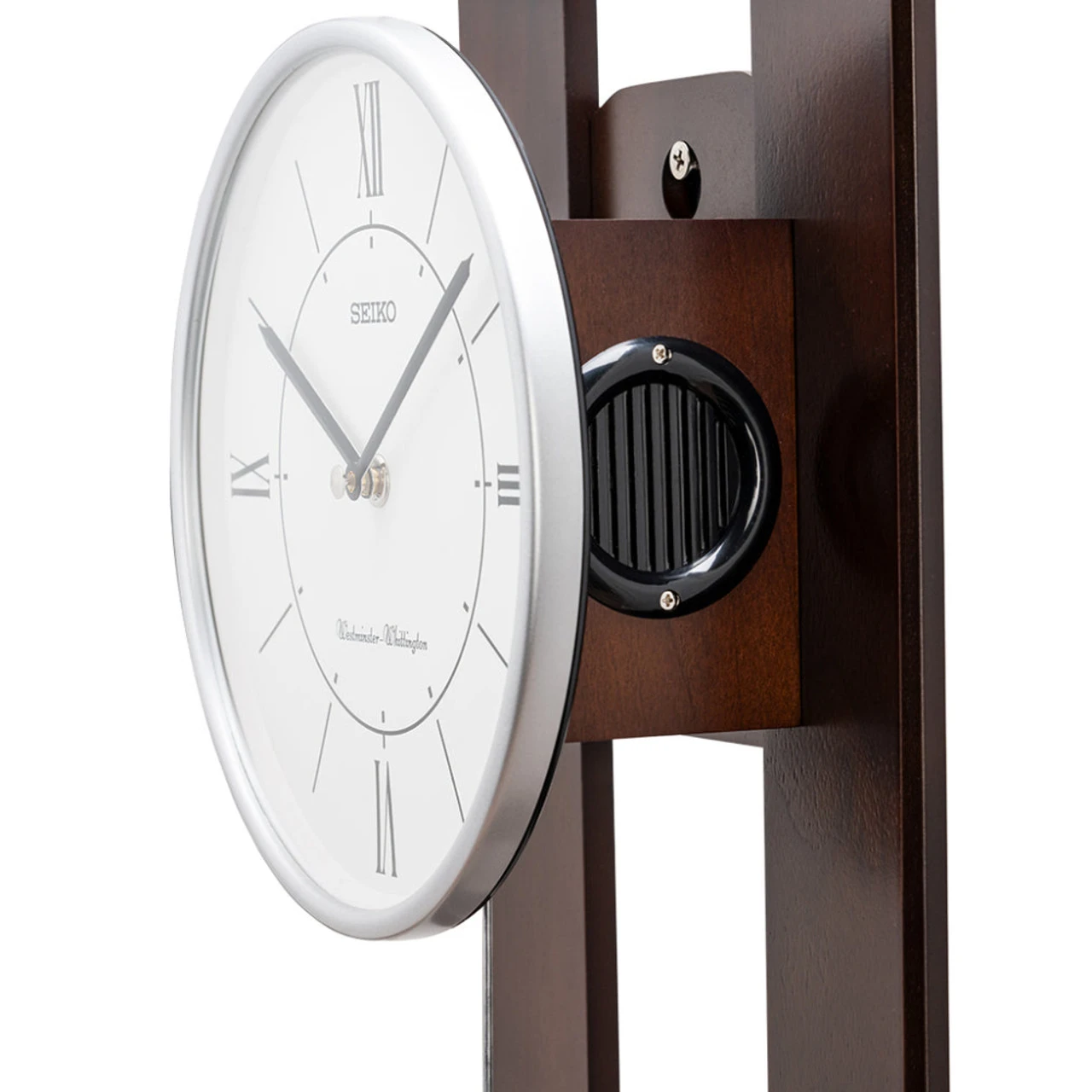 Seiko Westminster/Whittington Dual Chime Minimal Pendulum Wooden Case Wall Clock QXH078Z 4 Seiko Westminster/Whittington Dual Chime Minimal Pendulum Wooden Case Wall Clock QXH078Z - Image 4