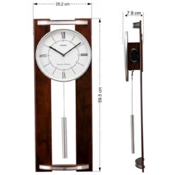 Seiko Westminster/Whittington Dual Chime Minimal Pendulum Wooden Case Wall Clock QXH078Z 12 Seiko Westminster/Whittington Dual Chime Minimal Pendulum Wooden Case Wall Clock QXH078Z -Fashion Watch Shop QXH078Z 6 86386.1692610362