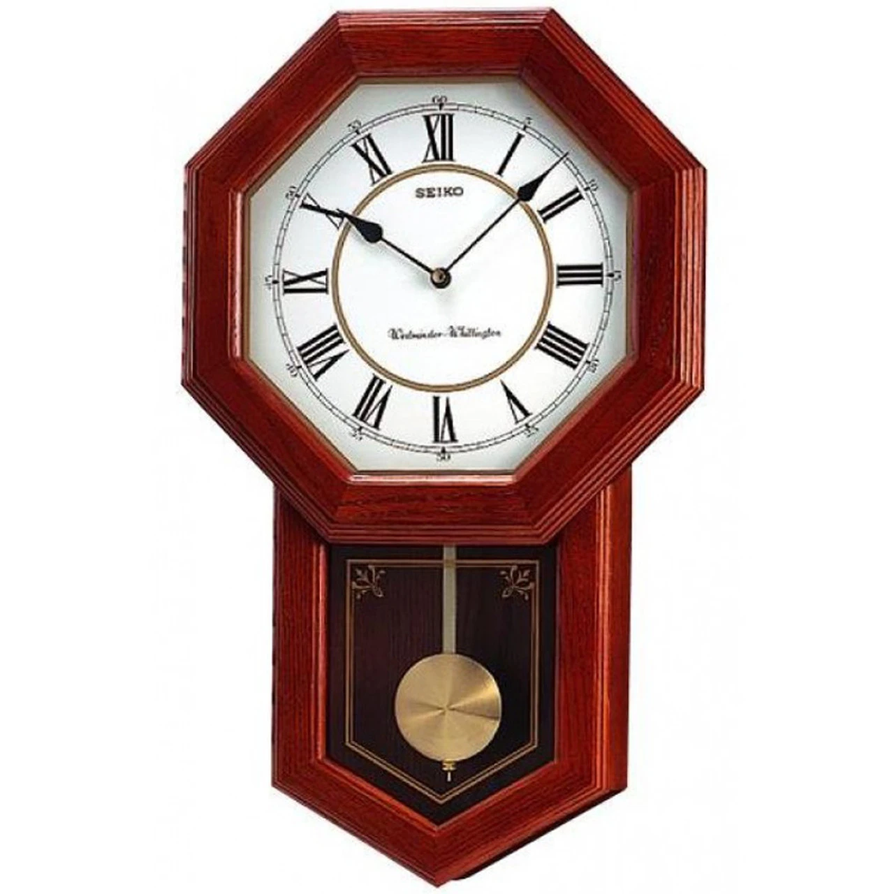 Seiko Westminster/Whittington Dual Chime Pendulum Wall Clock QXH110B 1 Seiko Westminster/Whittington Dual Chime Pendulum Wall Clock QXH110B