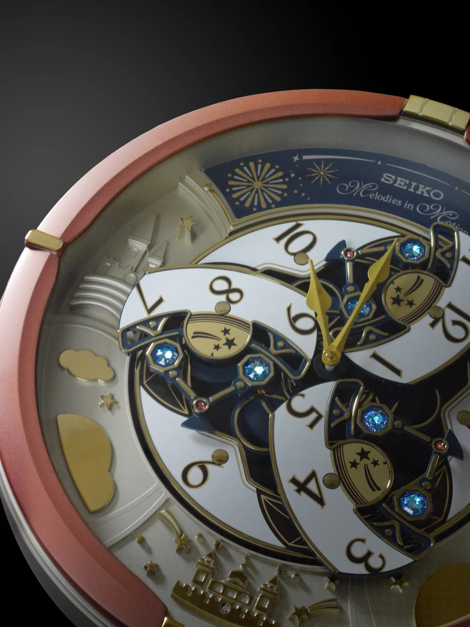 Seiko Marionette Case Melodies In Motion Clock QXM378B 4 Seiko Marionette Case Melodies In Motion Clock QXM378B - Image 4