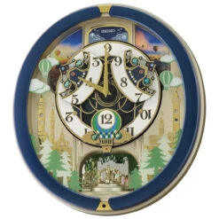 Seiko Melodies In Motion Blue Case Wall Clock QXM398L -Fashion Watch Shop QXM398L 2 65802.1692610957
